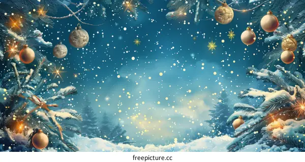 Winter Wonderland Christmas Scene