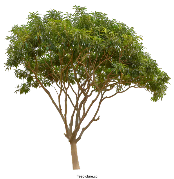 [Transparent Background PNG]Green Tree Isolated on White Background