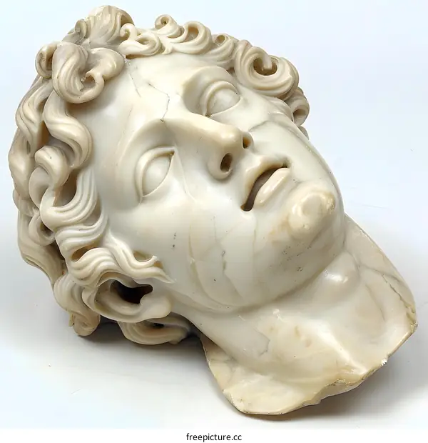Classical Marble Head Sculpture