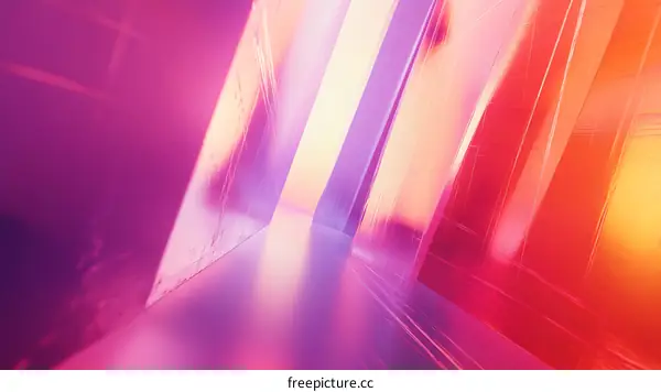 Abstract Neon Geometric Shapes