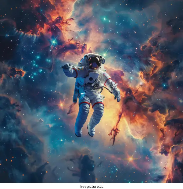 Astronaut Floating in Space
