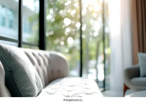 Modern Living Room Sofa with Natural Light