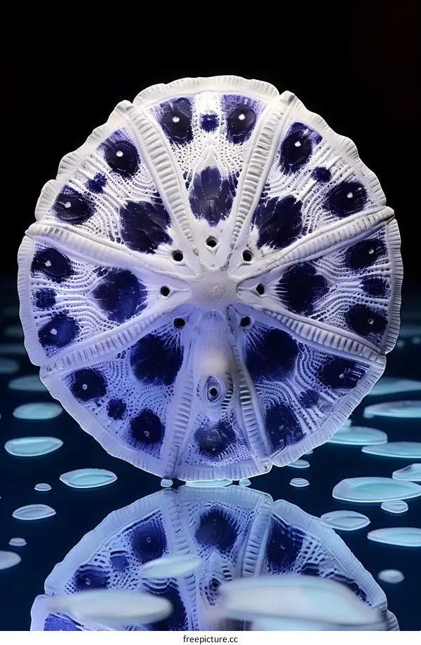 Closeup of a sand dollar
