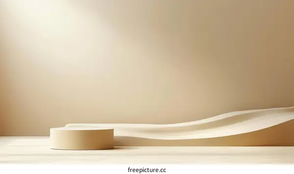 Beige Minimalist Product Display Platform
