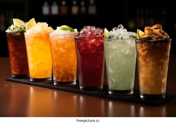 Colorful Cocktails: A Variety of Flavors