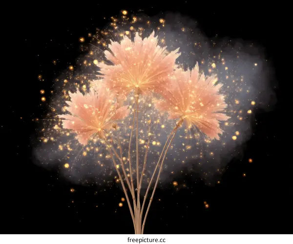 Abstract Fireworks Explosion Design