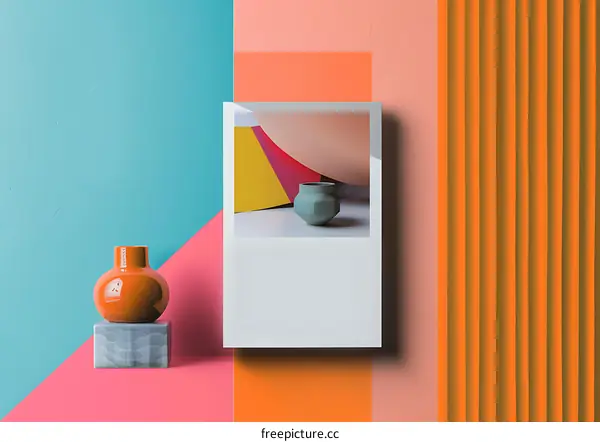 Vases and Colored Backgrounds for Interior Design Inspiration