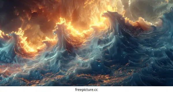 Fire and Ice Dance in a Symphony of Destruction