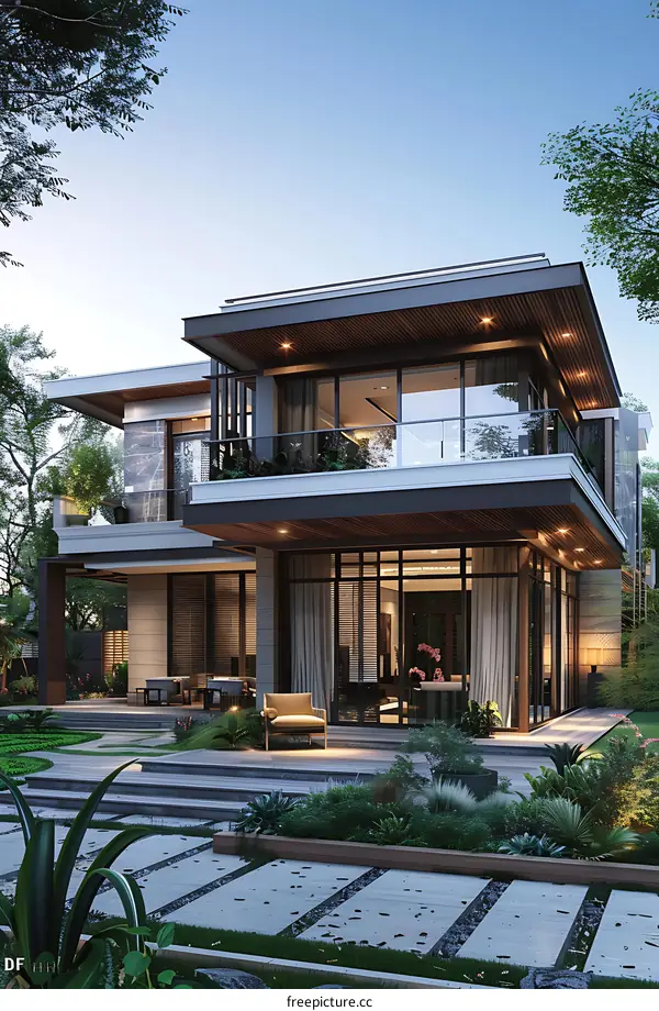 A modern style villa