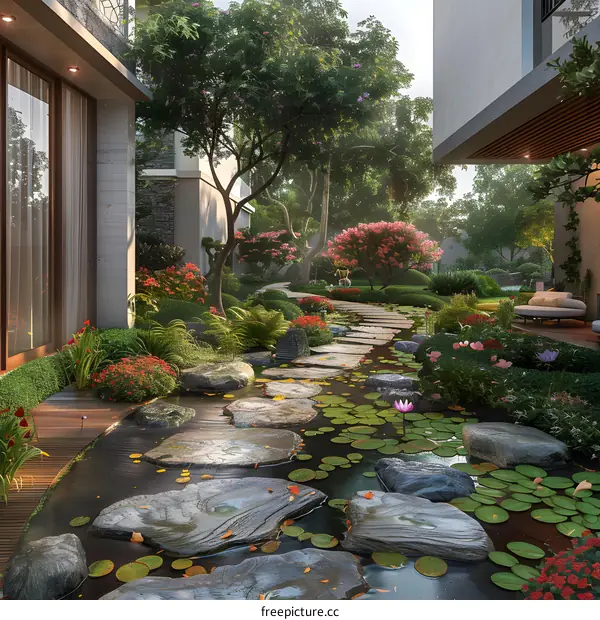 A modern courtyard design