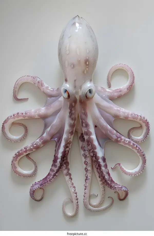 Octopus on White Background