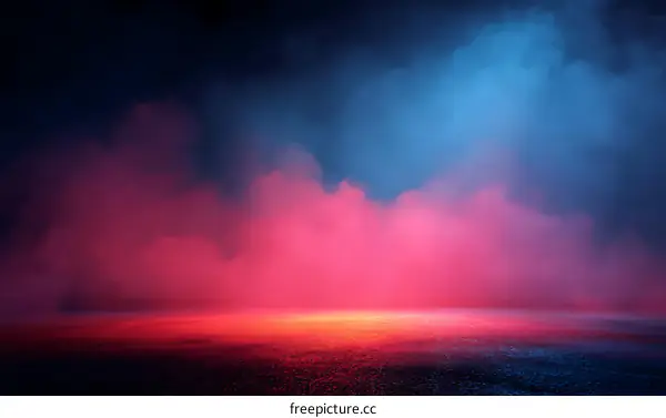 Abstract Neon Smoke Background