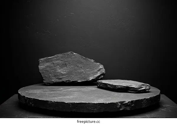 Black Stone Display Platform