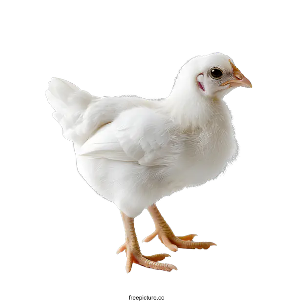 [Transparent Background PNG]White Baby Chicken on White Background