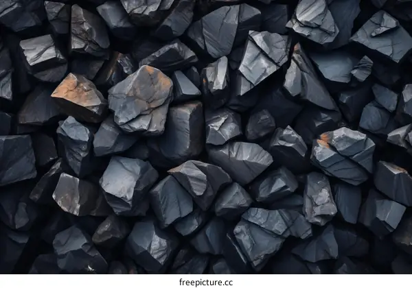 A Heterogeneous Assortment of Dark Gray Rocks