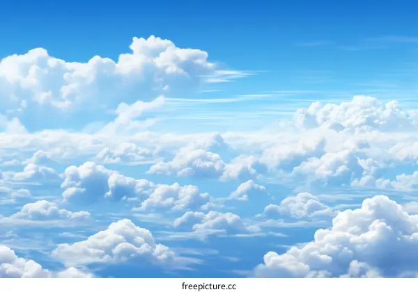 Blue sky with clouds