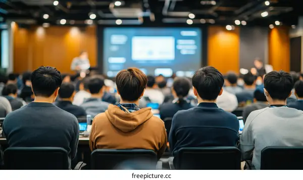 Conference Attendees Listening to Presentation