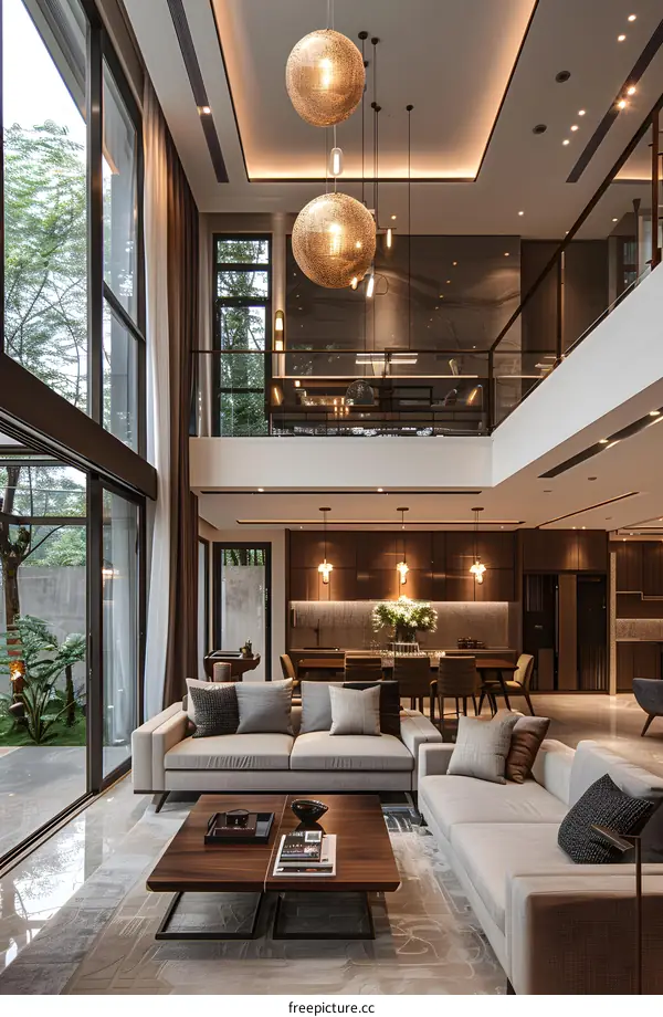 Modern minimalist living room