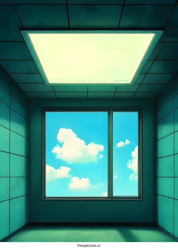 Room With Window and Sky View
