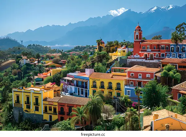 Colorful buildings of Guanajuato city, Mexico