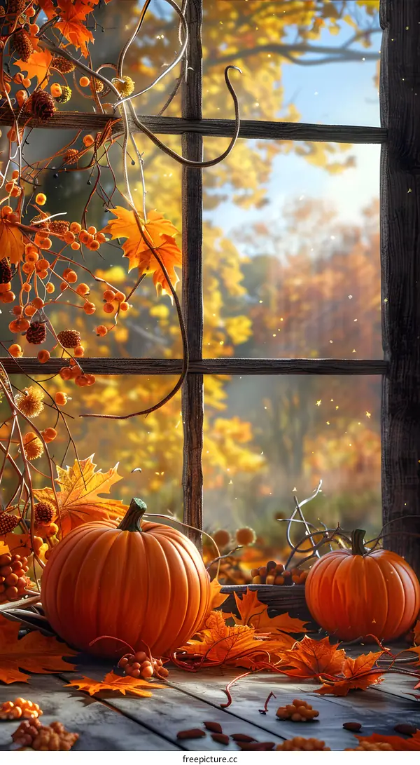 The window of autumn