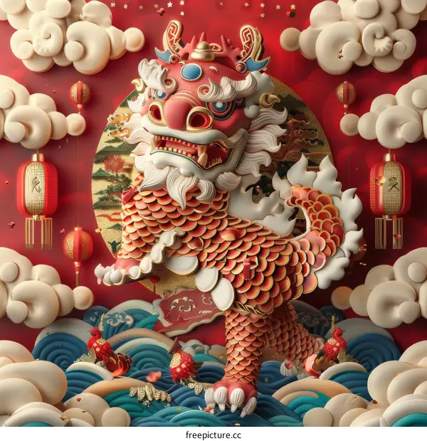 Lion Dance for Spring Festival