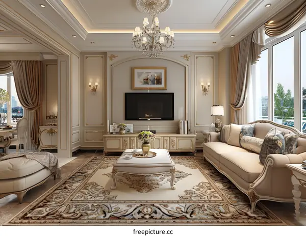 Modern Luxurious Living Room Interior Home Design