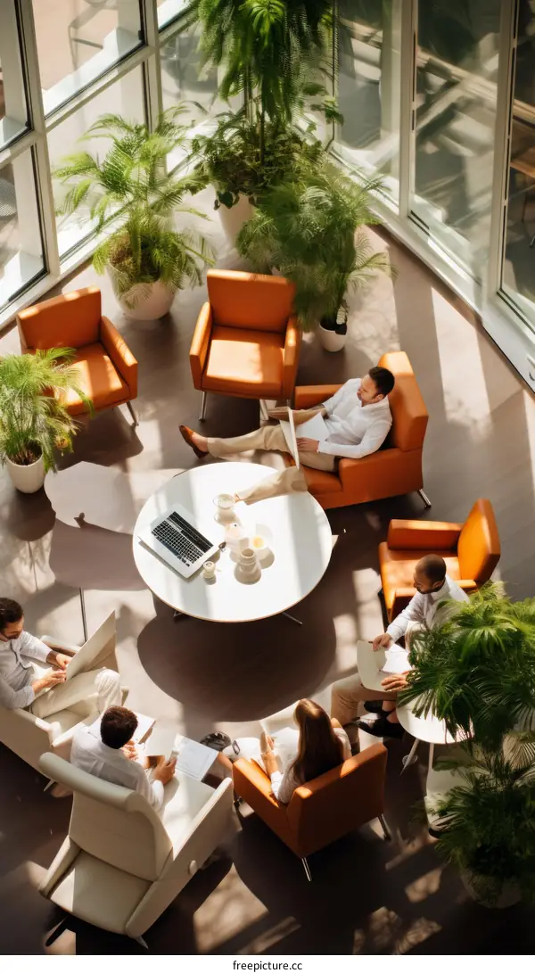 A group of people sitting in a circle discussing ideas