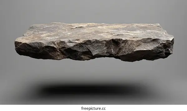 Floating Stone Slab Display