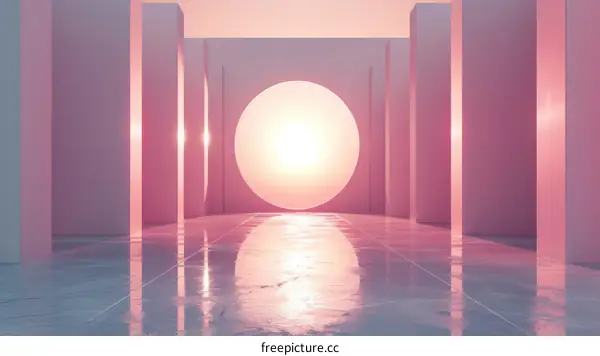 Glowing Sphere in a Minimal Surreal Space
