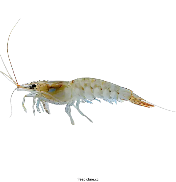 [Transparent Background PNG]A shrimp isolated on a white background