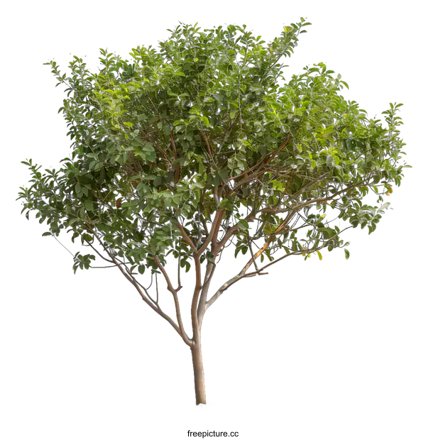 [Transparent Background PNG]Green Tree Isolated on White Background
