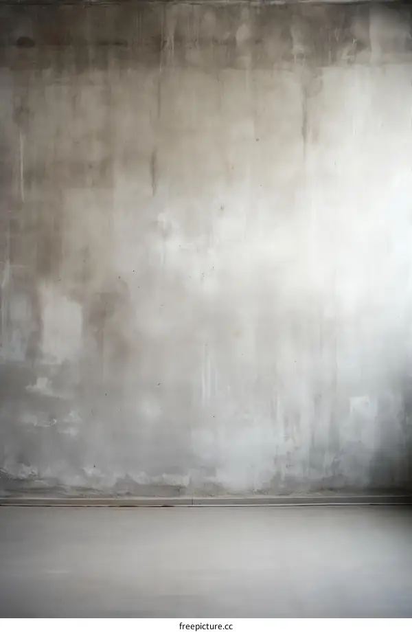 Concrete Apartment Room with Unfinished Wall