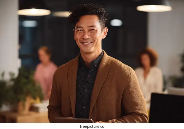 Businessman Portrait in Modern Office