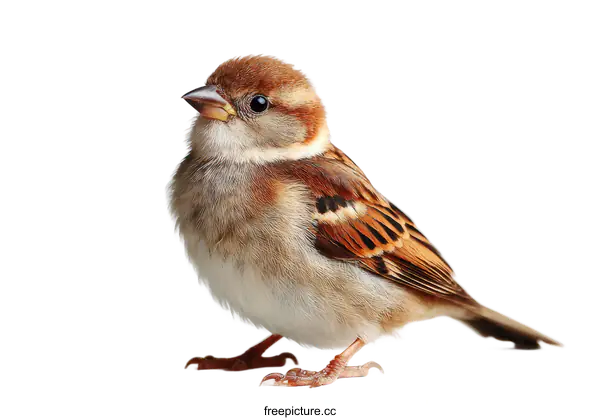 [Transparent Background PNG]Close-up of a Cute Sparrow