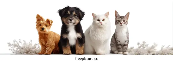 Adorable Pets Posing Together