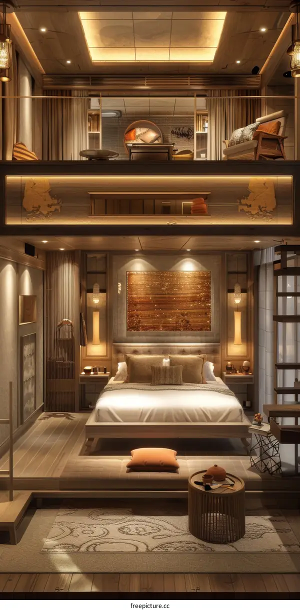 Luxurious Loft Apt with Modern Japanese Ambiance