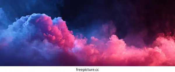 Abstract Colorful Smoke Clouds Background