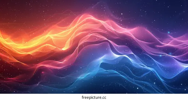 Colorful Nebula in Deep Space