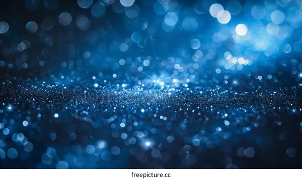 Blue Glitter Texture with Shiny Sparkles