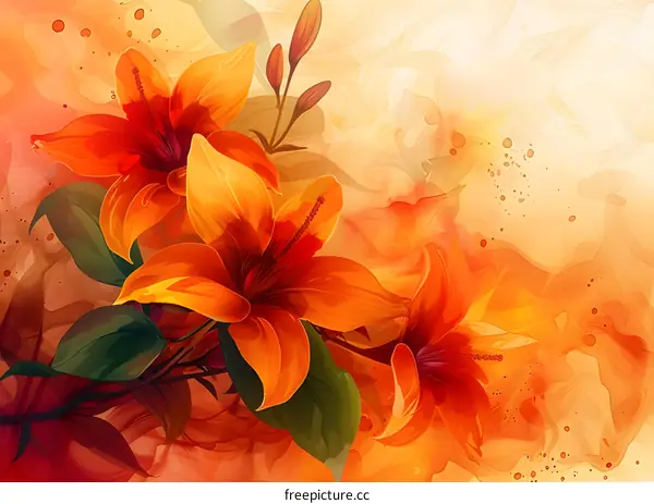 Orange lilies