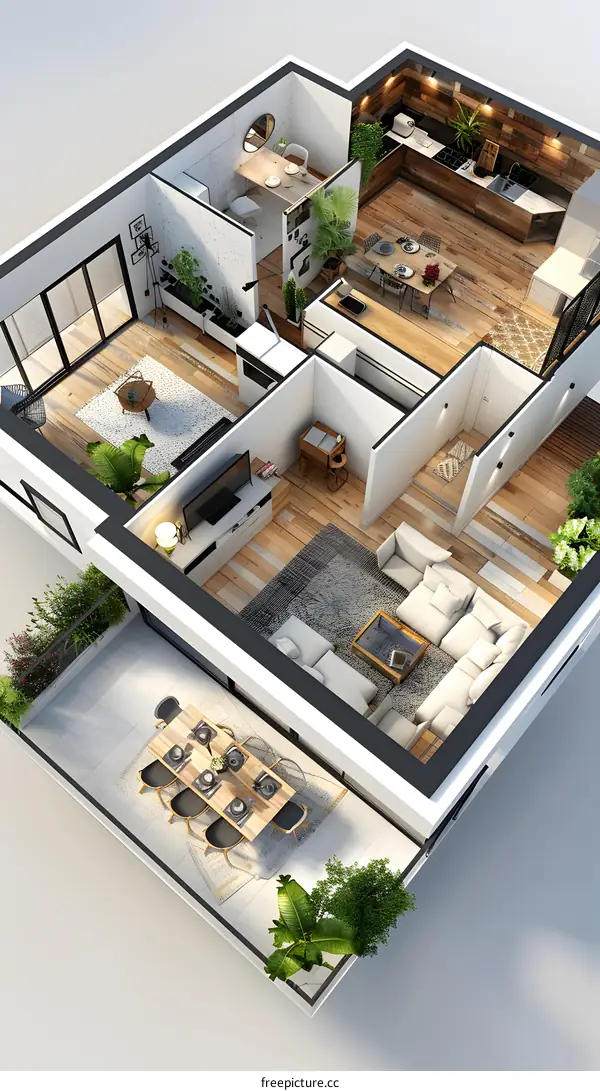Modern Apartment Floor Plan