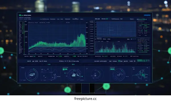 Futuristic Data Visualization Dashboard
