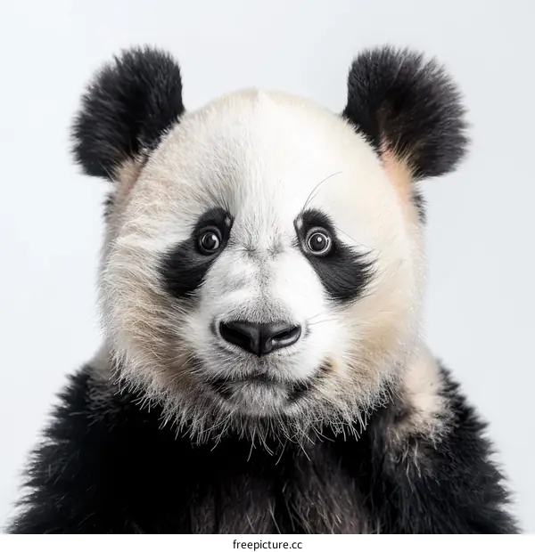 Close-up of a Giant Panda Bear