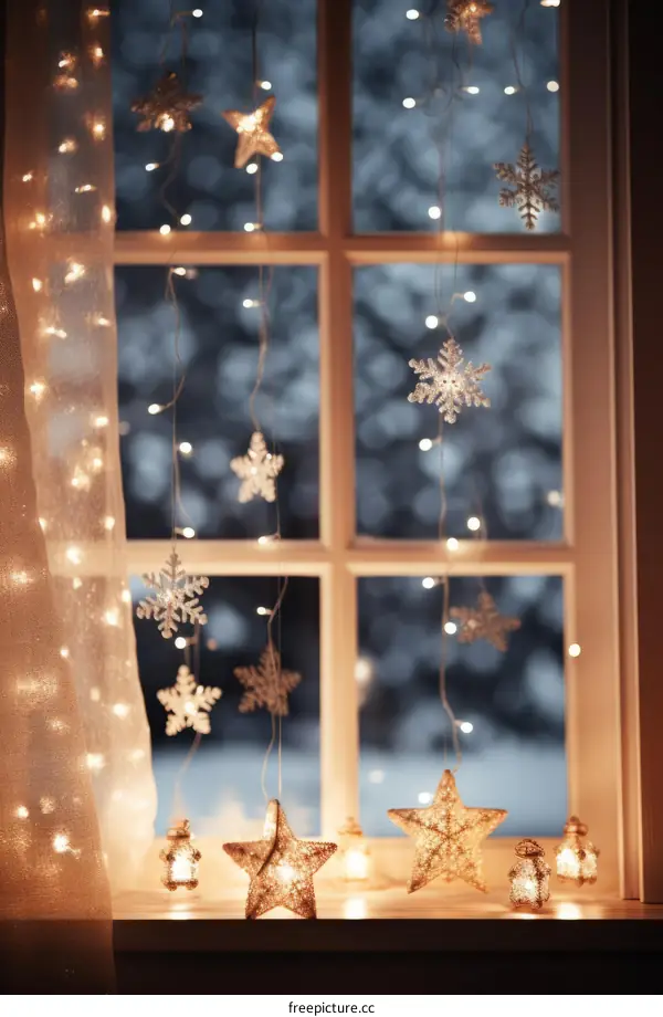 Festive Christmas Window Decorations