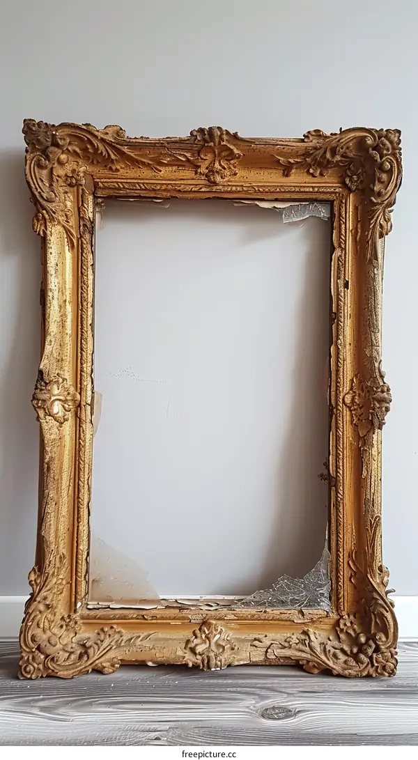 ornate gold picture frame