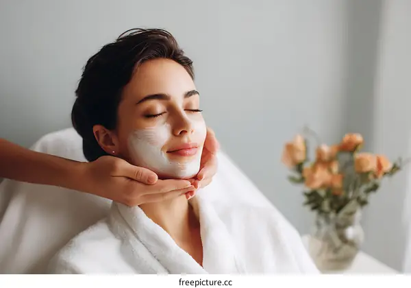 Facial Mask Treatment  Relaxation Skincare Spa