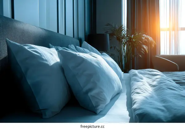 Modern Bedroom with Soft Lighting