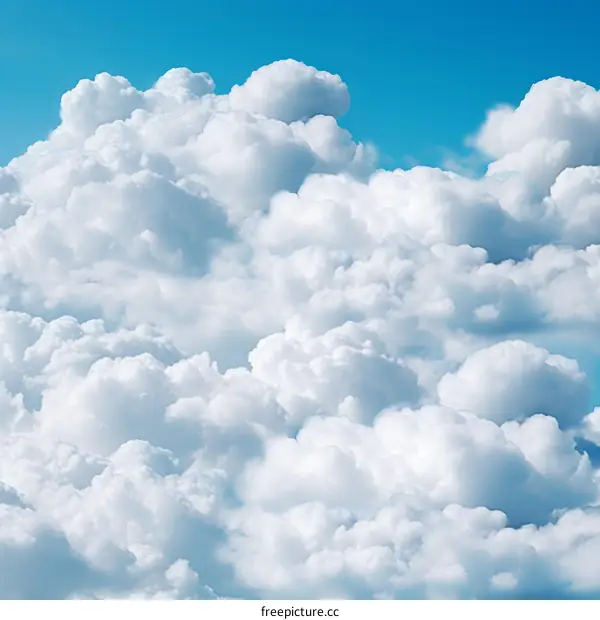 White Clouds in a Blue Sky