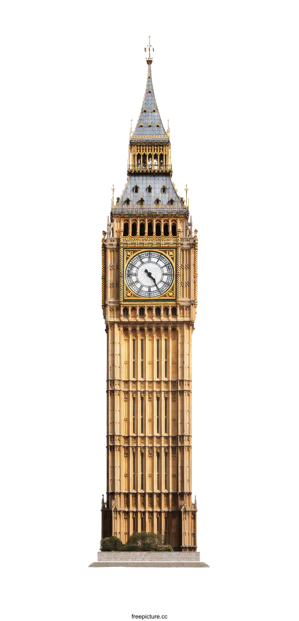 [Transparent Background PNG]Big Ben Tower in London England